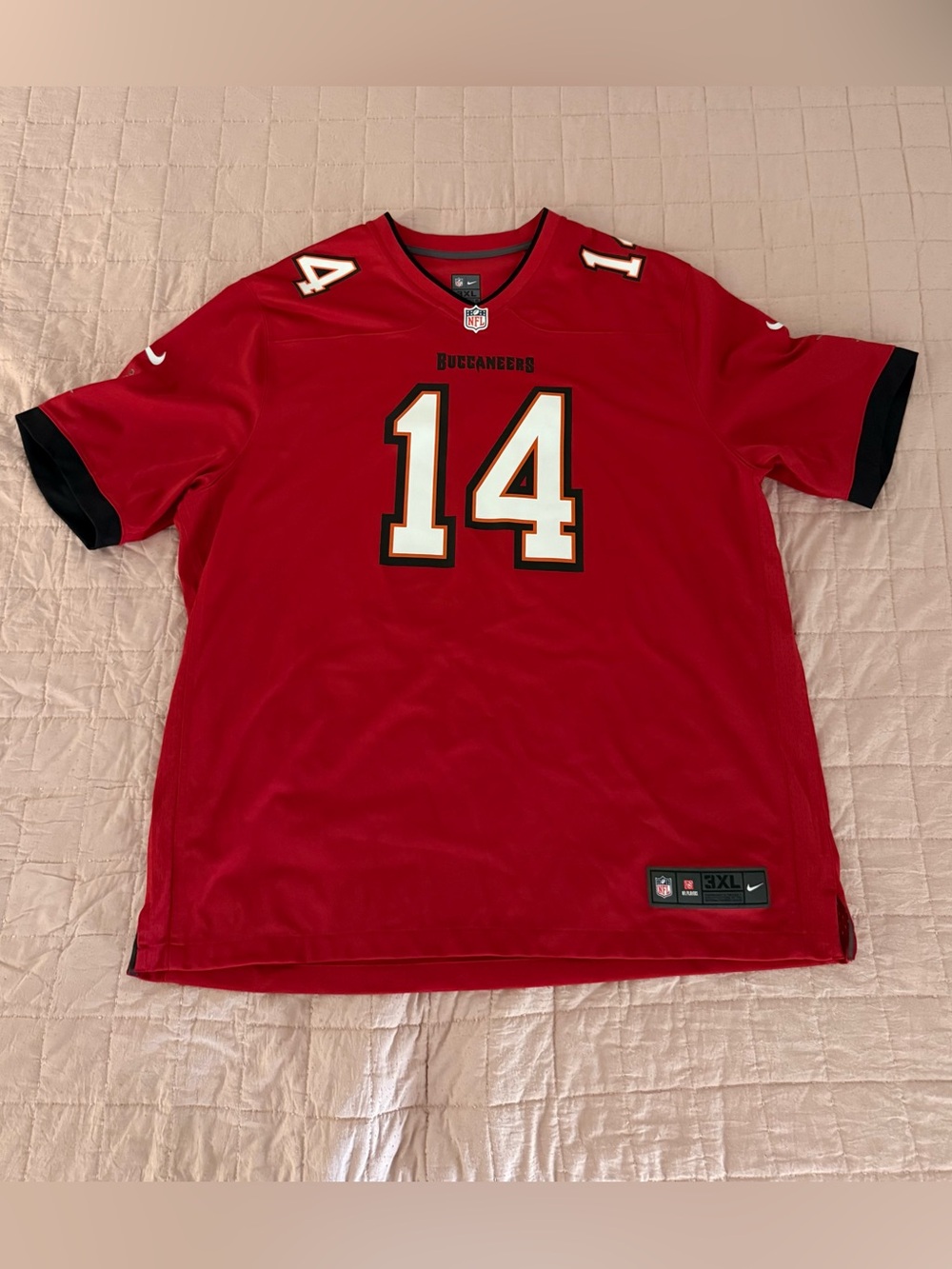 NFL Buccaneers Red #14 Men's Jersey by Nike